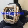 Famous Watch Richardmills Luxury Watches Mens Manual Mechanical 50.23x42.7mm Mens Watch Rm61-01 Rose Gold Rear Set Luxury T-diamond Rose Gold Runway FNTR