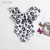 Einteilige Modedruck Leopard Baby Mädchen Badeanzug 1-5 Jahre Kleinkind Mädchen Einteilige Badebekleidung Kinder Sommer Strand Tragen Schwimmen Outfit 24327