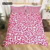 Bedding Sets Leopard Print Duvet Cover Safari Cheetah Africa Animal Set Men Women Bedroom Decor Black And Brown Quilt