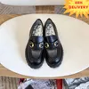 Designerskor LeFu Shoes Formella skor Kvinnor Läderkonvex Sole Leather Brodery Platform Convex Ear Sole Högkvalitativ Anti Slip Shoe Factory Shoes