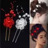 Hair Clips Barrettes Bridal Rose Pin Red Hairpin Flower Jewelry Diy Accessories Braider Styling Tools Drop Delivery Hairjewelry Otafi