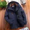 Winter Parka män vindbrytare fleece tjock varm päls rockar manliga militär huva streetwear överrockar mäns vindtäta jackor 6xl d3om#