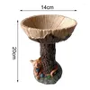 Other Bird Supplies Resin Mushroom-shaped Feeder Food Dispenser Outdoor Water Fountain Drinking Tool For Septic Tank Parrot Accessory