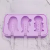 Formy do pieczenia kształt zwierząt morskich DIY Ice Popsicle Tray z wyjmowanymi pokrywkami Łatwe do czyszczenia szablonu na letnie zapasy kuchni domowej