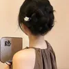 Saç klipleri barrettes parlayan u Çin tarzı çiçek ahşap saç tokası kadınlar için moda aksesuar damla teslimat takı saç jewelry otzum