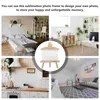 Frames Wooden Po Frame Picture DIY Decor Blank Table Soil Sublimation Blanks Room Decoration Supplies Child