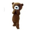 Costumes de Mascotte dessin animé ours brun Mascotte déguisement personnage carnaval célébration de noël Costume de Mascotte