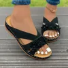 Sandalen Zomer Casual Dames Grote Maat Effen Kleur Platform Slippers Vrouwen Bloemen Decoratie Hol Zapatos Mujer