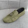 Scarpe casual Mocassini Uomo Pelle Nero Uomo Nappa Moda Uomo Sepatu Slip On Pria Heren Schoenen Sapato