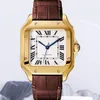 Kvinnor Titta på Lady Designer Mens Watch Square Fashion Mechanical Automatic Movement Watches Square Tank Women Gold Silver Watches Montre de Luxe Business With AAA