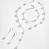 Charm Armbänder Täglicher Schmuck Machen Sie Modisch Süße Ol Elegante Perle Einfaches Temperament Halskette Ohrring Armband Set Z0426 Drop Otxki