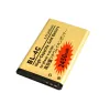 バッテリーCISZEAN 2x 2450MAH BL4C / BL 4C / BL4Cゴールド交換バッテリー + LCD充電器Nokia 6100 6300 6066 6088 6101 6102 6103