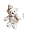 Keychains Keychain Pendant Lovely Plush Bear Keyring Ornament Portable Bag Accessories For Phone And Car Key HXBA