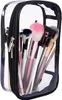 Kosmetiska väskor bärbara dragkedja transparent vinyl resväska klara pvc makeup kit arrangörsverktyg påse se genom plast