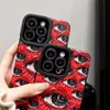 Spooky Scary Red Eye Pattern Soft Phone Case för iPhone 15 14 12 11 13 Pro Max 14Plus 12 13 Mini 7 8 Plus X Xs Max XR Back Cover LYP070