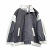 Suede Baseball Jacket 2024 Spring Men Uniform Bomber Jackets Korean Streetwear Patchwork Brodery Label Coat Z2UN#