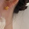 Çember küpeler Kore moda y2k içi boş bowknot kulak tokası kadınlar için kızlar altın metal asılı küpe piercing estetik mücevher