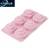 Baking Moulds 6 Mini 3 Tier Cake Silicone Mold Multi Tiered Cupcake Round Pudding Cookie Chocolate Pan Nonstick