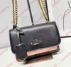 Женщины Coa Klare Messenger Bag Designer CC CC ChAIN SUMBAGE CASTED Кожаный плеч