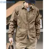 vintage kombinezon menu odzieży wiosenna kurtka safari streetwear nowa fi luźna luźna płaszcz na zewnątrz męskie kurtki dla mężczyzn 87HD#