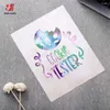 Raamstickers 12in X 10in Wolken Aquarel Warmteoverdracht Opstrijkbare T-shirts Tie Dye HTV Vellen Afdrukken Zakken Kussen Decoratie Voor