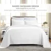 Set di biancheria da letto Copripiumino Lenzuolo in cotone premium Set da 3 pezzi Letto matrimoniale Bianco Camera da letto di casa calda