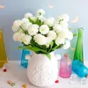 Decorative Flowers Hydrangea Fake Silk Simulation Ball Chrysanthemum Small Handle Bouquet Home Wedding Project Decoration