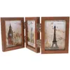 Frames Po Frame Desk Picture Display Stand Household Fodable Wood Vintage Holder Exquisite