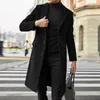 Mannen Plus Size Winterjas Revers Kraag Lg Mouw Gewatteerde Leren Jas Vintage Dikker Jas Lichtgewicht Regenjas voor Mannen m6WC #