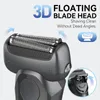 Afeitadora eléctrica KENSEN S20 para hombres, cuchilla reemplazable flotante 3D, IPX6, resistente al agua, recargable por USB, máquina de afeitar para Barba, maquinilla de afeitar 240314