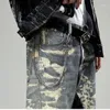남자를위한 남자 청바지 봄 패션 y2k 헐렁한 바지 디지털 인쇄 레트로 느슨한 스트레이트 캐주얼