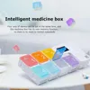 Lagringsflaskor Alarm Box Weekly Pills Container Electronic Timing Påminnelse Week Smart Case