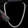 925 Sterling Silver Fashion Jewelry Hip Hop Cuban Chain Men VVS D Moissanite Necklace