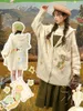 Cárdigan de punto con bordado de retazos y cuello en V para mujer, chaqueta informal holgada de otoño/invierno, Top, ropa bonita Harajuku