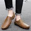 Casual Schoenen Luxe Echt Leer Heren Krokodil Zwart Bruin Bean Mocassin Leisure Drive Mode Britse Stijl Man Loafers