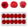 Decorative Flowers 12pcs Artificial Rose Flower DIY Christmas Wedding Party For Making Bridal Hair Clips Preserved Roses