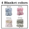 Name Personalized Cashmere Swaddle Wrap Toddler Crib Bed Stroller Blanket Birthday Gift For born Girls Boys 240313