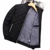 ウォームスタンドカラーフリースジャケット、秋の冬のための男性用カジュアルな快適なソリッドカラージップアップコート /アウトウェア86C8＃