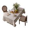豪華なレースのテーブルクロスパーティーテーブル布アメリカ人の白い刺繍装飾リビングルームの寝室カバー240312