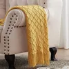 Filtar inyahome hem chunky stickad kast filt super mjuk varm mysig dekorativ texturerad för stol soffa bäddsoffa vardagsrum