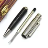 Classic Black Gold Silver Clip Luxury CT Ballpoint Pen Santos Series Ball Pens High Grade Writing Stationery Office Supplies 240320