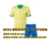 ブラジルブラジル2024コパアメリカサッカージャージー24 25 Neymar Vini Jr Football Shird Kids Kit Richarlison Rodrygo Bruno G Martinelli G.Jesus L.Paqueta Pedro Casemiro