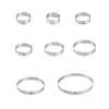 Bakvormen 8 stuks Mousse Ring Ronde Cakevorm Roestvrijstalen mal Gebak Dessert Accessoires Decoratiegereedschap