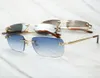 2020 Leopard Sunglasses Men Rimless Sun Glasses for Driving Wedding Club Glasses Frame for Decoration Lunette Soleil Femme9851369
