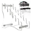 Racks Transparent Knife Display Stand 2D Clear Acrylic Cutlery Block Nonfolding Knife Holder Countertop Cutlery Storage Knife Rack