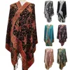 Halsdukar Tassel lång halsduk mode paisley all-match sjal överdimensionerad solresistent ryggduk