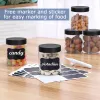 Jars 36PCS 8OZ Plastic Jars with Screw On Lids, Pen and Labels Refillable Empty Round Slime Cosmetics Containers for Storing