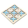 Giocattoli di intelligenza Giocattoli genitore-figlio Sviluppo di giochi cerebrali intelligenti Tic Tac Toe Montessori Giocattolo in legno XO Chess Puzzle Table 24327