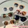 Fashion Kids Sunglasses Classic Round Frame Childrens Sun Glasses UV400 Eyes Protection Boys Girls Baby Eyeglasses Eyewear 240326