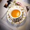 컵 접시 수 120ml 카푸치노 커피 컵 접시 뼈 뼈 중국 터키 찻잔 애프터눈 티 커피웨어 커피웨어 홈 오피스